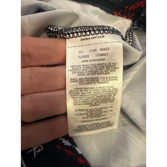 Columbia PFG Moisture Wcking Dress,Patriotic/Fishing Print Womens Small Stretchy - Picture 5 of 7